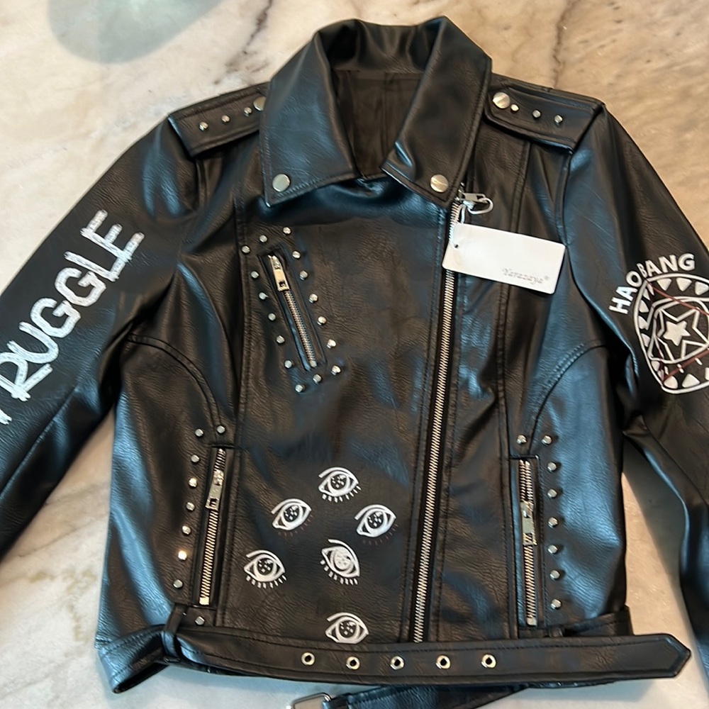 Eye Dare You Leather Jacket
